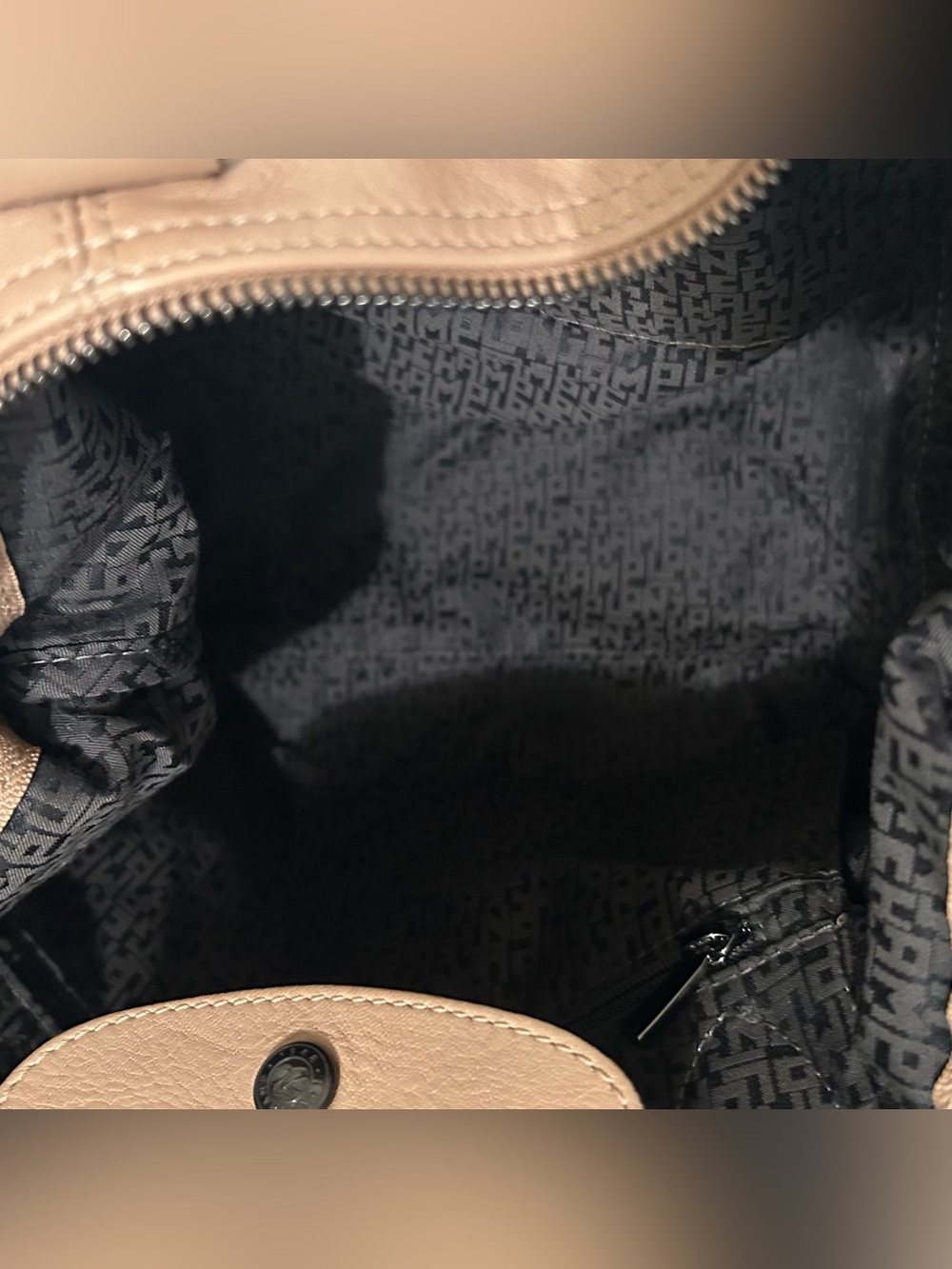 Longchamp Le Pliage Cuir Small Beige Leather Tote - Picture 3 of 10